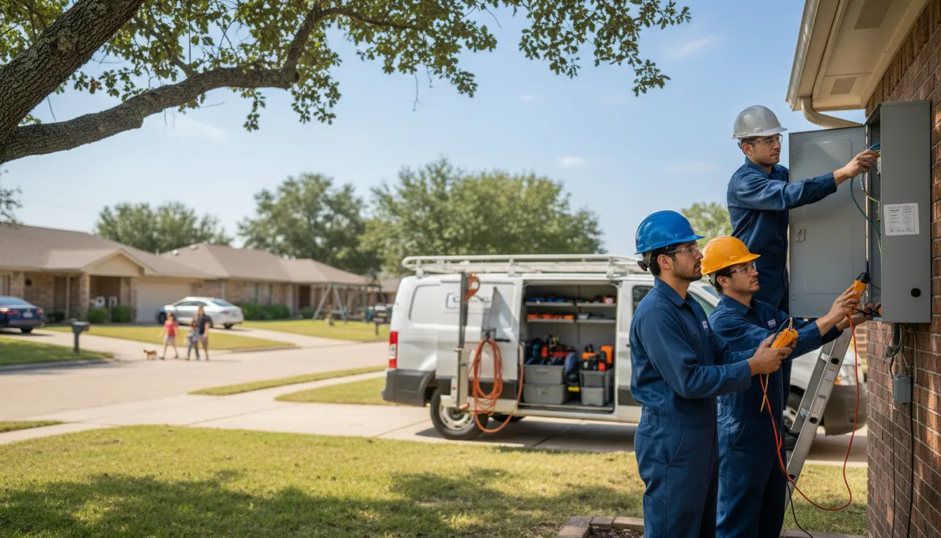 Certified electrician providing emergency electrical services in Bluebell, UT